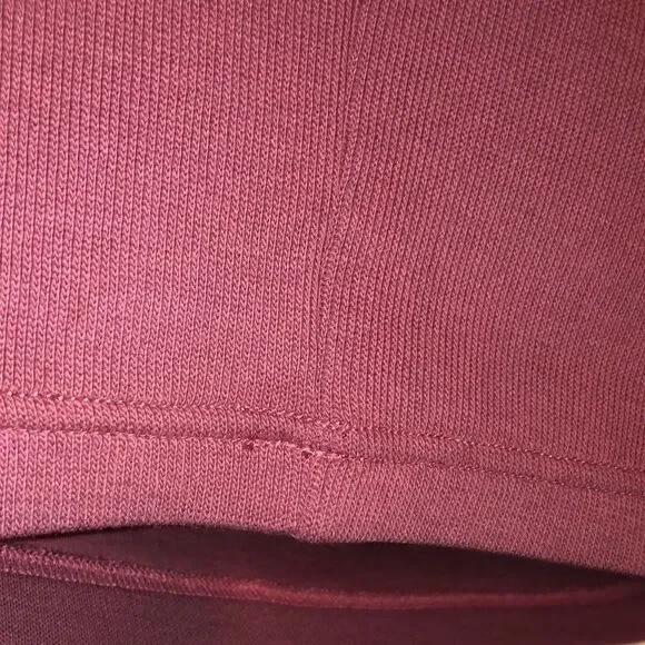 Nautica XL Burgundy with Navy Details Cotton Knit Quarter Zip Pullover